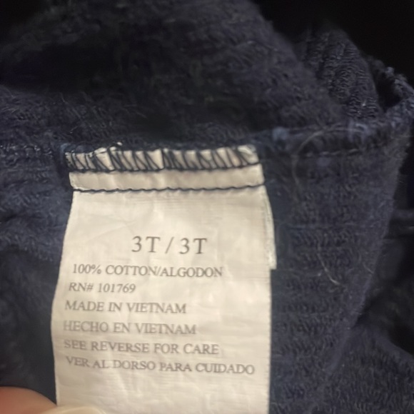 corduroy overalls 100% cotton and little bowling son white Top size boys size 3T - Picture 6 of 10